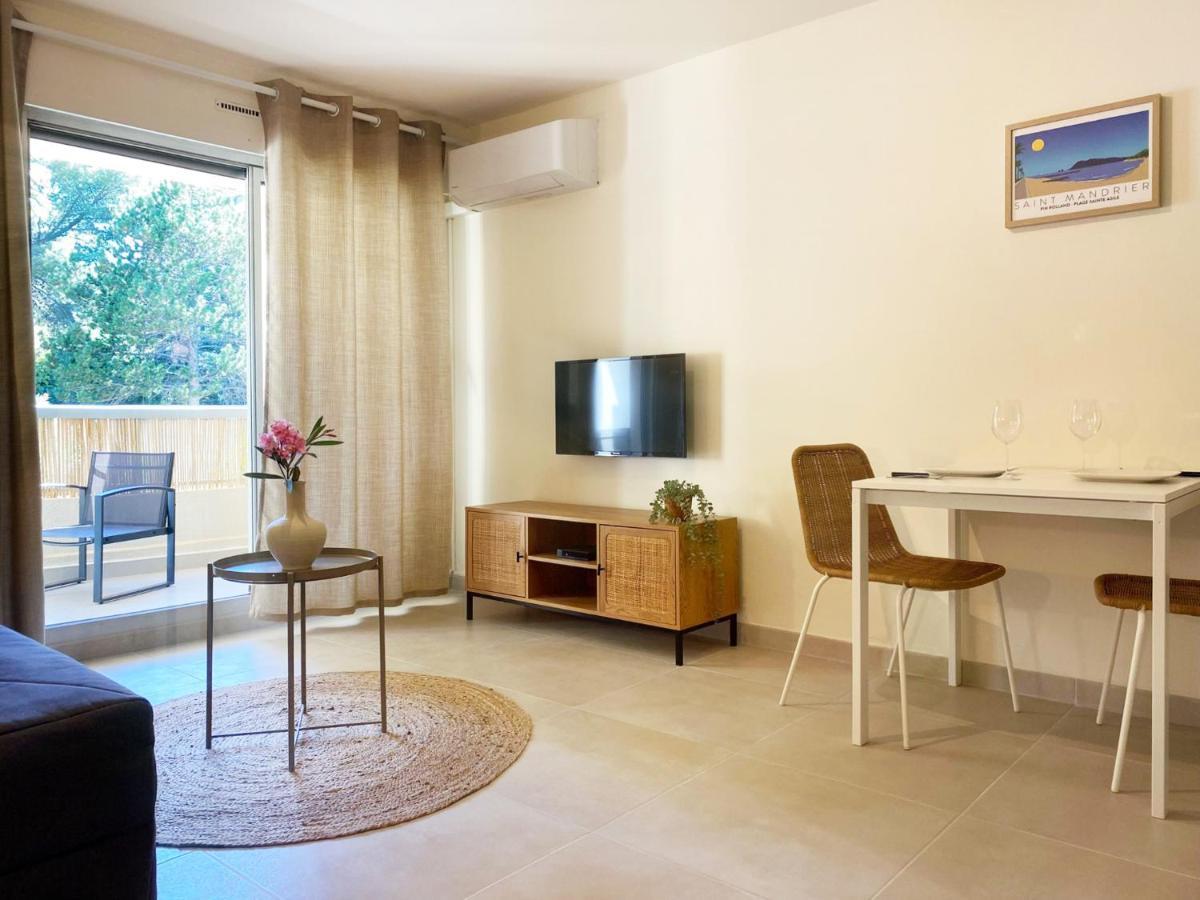 Studio Renove, 5Mn Plage, Terrasse, Clim, Velos 생 망드리에 쉬르 메르 외부 사진